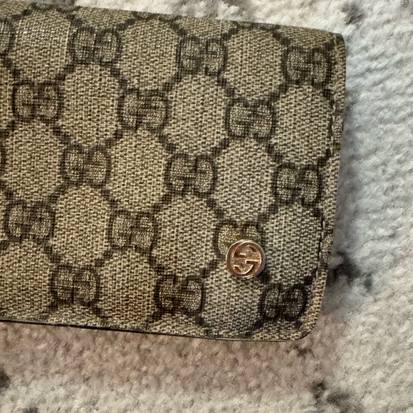 Authentic Gucci Blue Beige long wallet - Picture 11 of 14